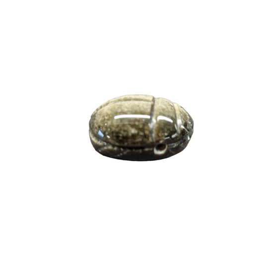 Pendentif Scarabée obsidienne Dorée A