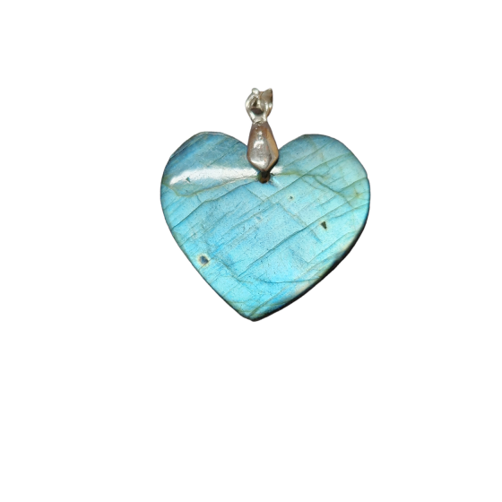 Pendentif coeur Labradorite