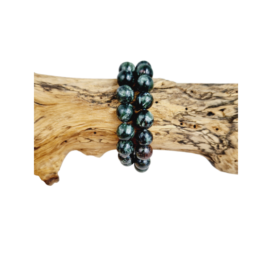 Bracelet séraphinite perles A