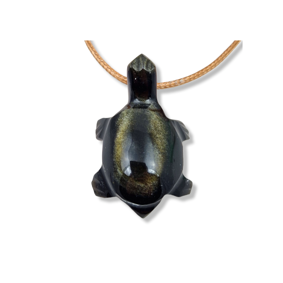 Pendentif tortue obsidienne...