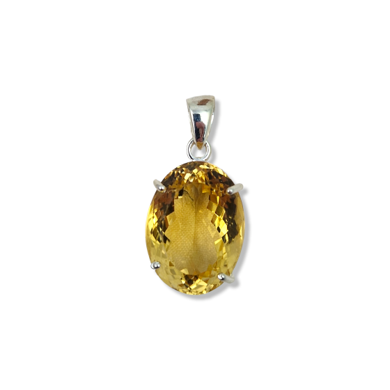 Pendentif facettes Citrine...
