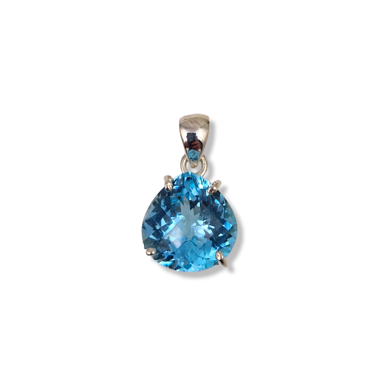 Pendentif Topaze bleue...