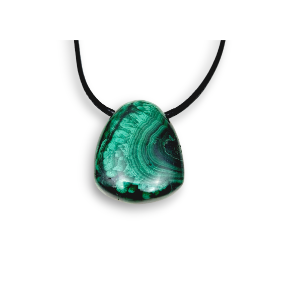 Pendentif Malachite percé