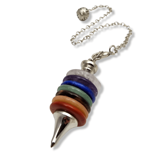Pendule anneaux 7 chakras