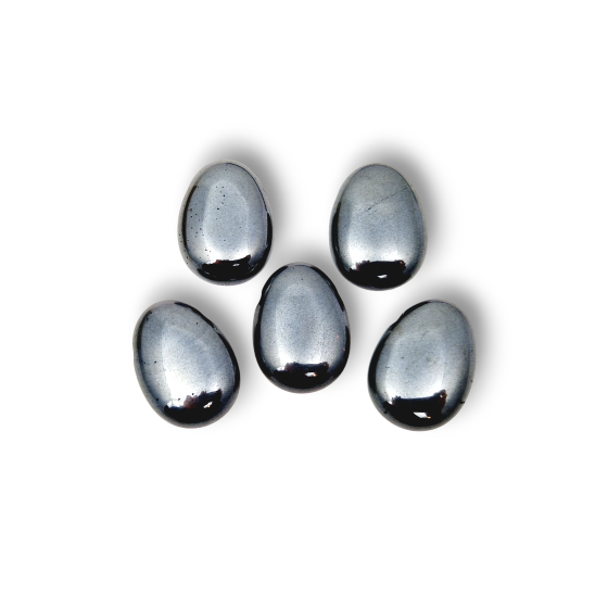 Pendentifs percés travers Hématite lot x5