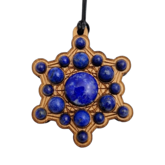 Pendentif bois métatron