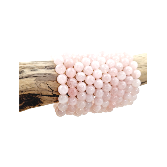 Bracelet quartz rose perles A