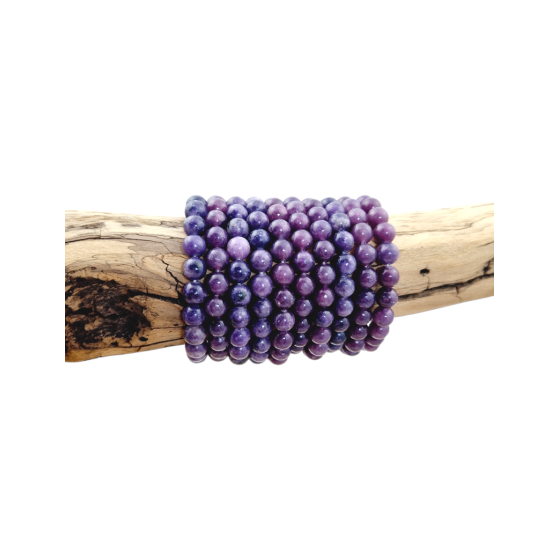 Bracelet lépidolite foncée...