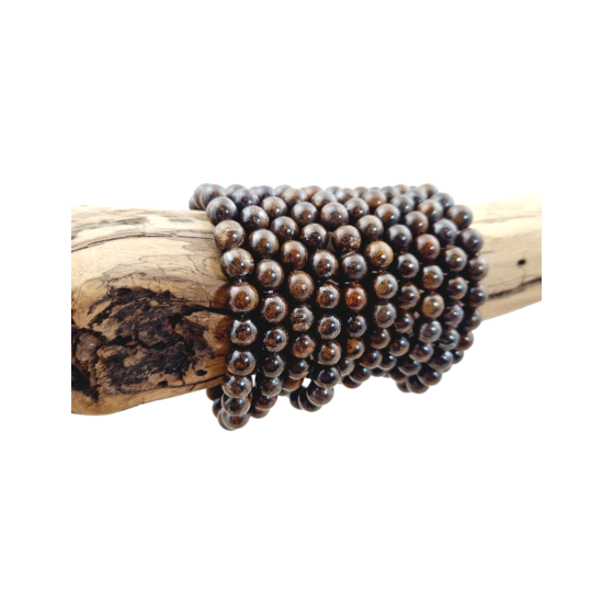 Bracelet bronzite perles AA