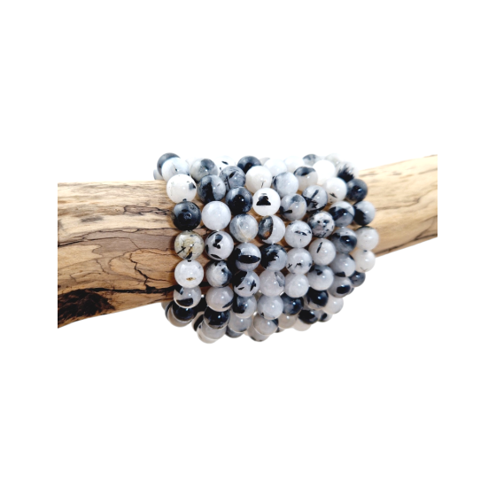 Bracelet quartz tourmaline...